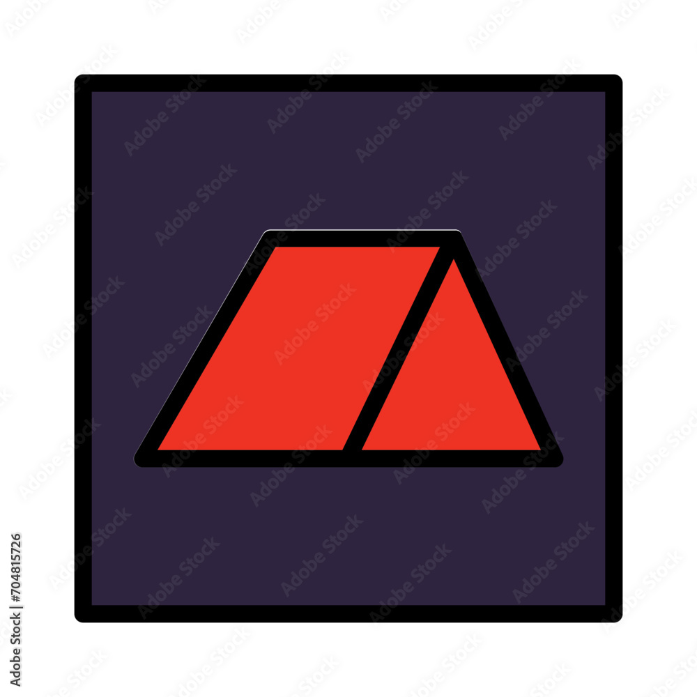 Side Shapes Triangle Filled Outline Icon Side Shapes Triangle Filled Outline Icon