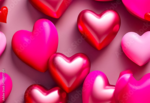 AI Generative illustration of a Valentines Day concept design