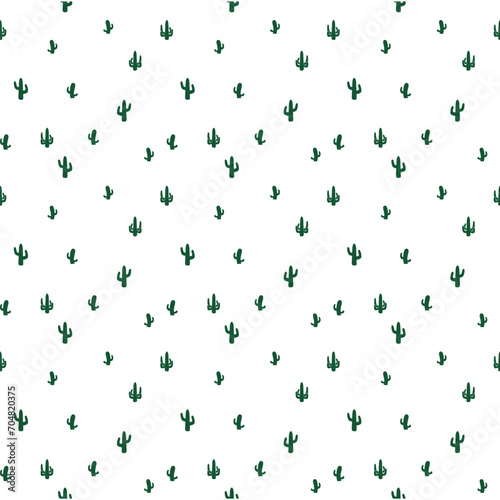 cute cactus seamless pattern