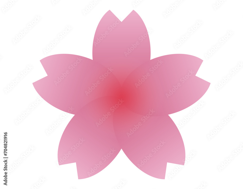 Fototapeta premium 桜のイラスト 桜の花びら