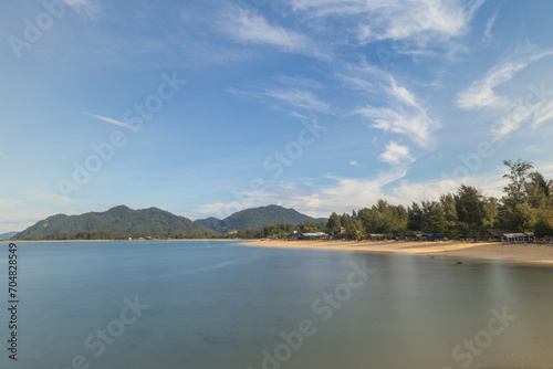 Famous Lhoknga beach in Aceh province of Sumatra island, Indonesia photo
