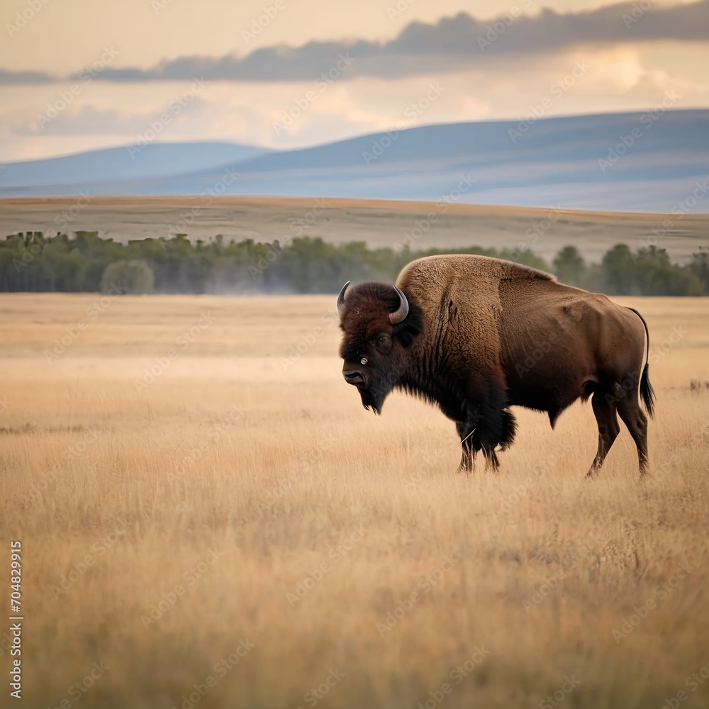 American Bison in the Wild