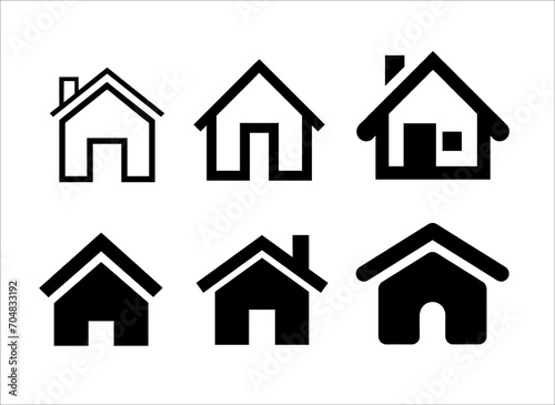 set of house icons © foggy