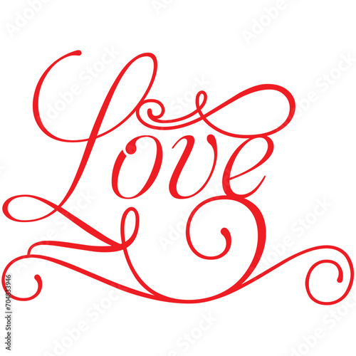 Love swirl text sign design laser cut red romantic future