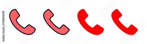 Call icon set illustration. telephone sign and symbol. phone icon. contact us