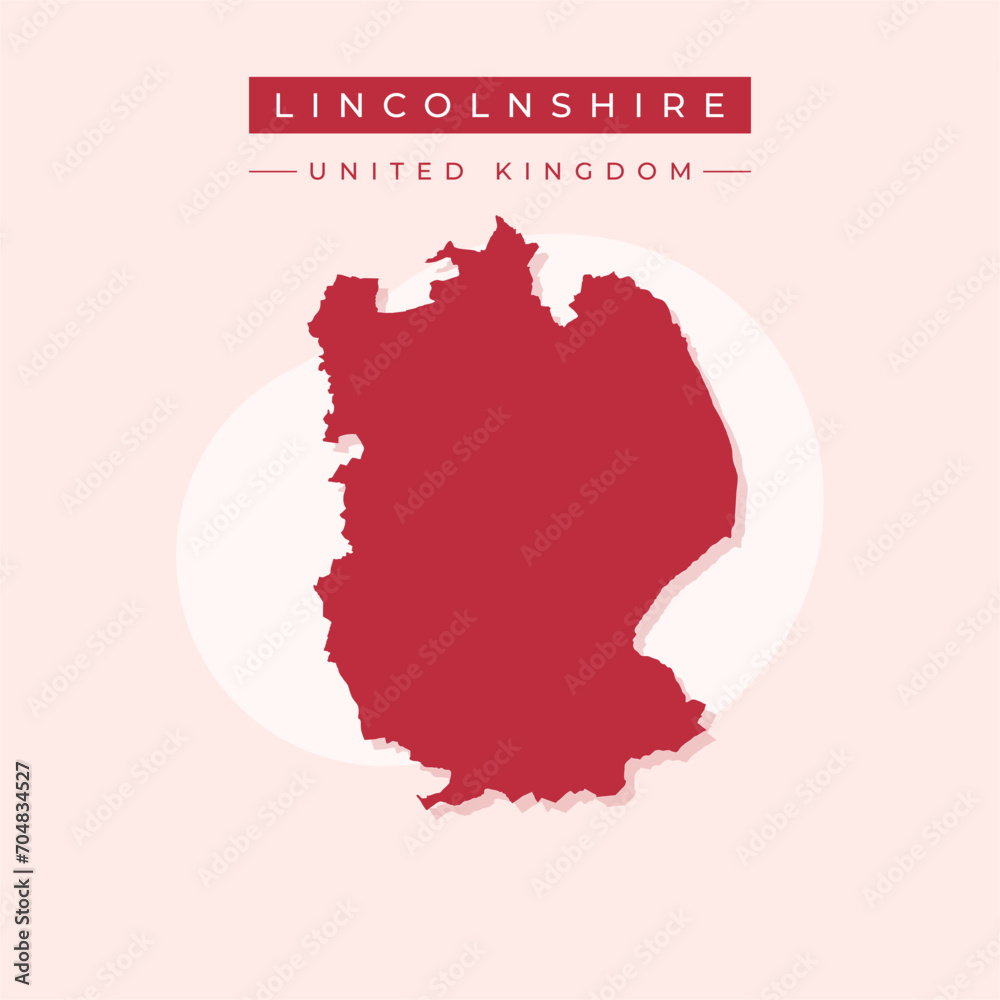 Vector illustration vector of Lincolnshire map United Kingdom Vector illustration vector of Lincolnshire map United Kingdom