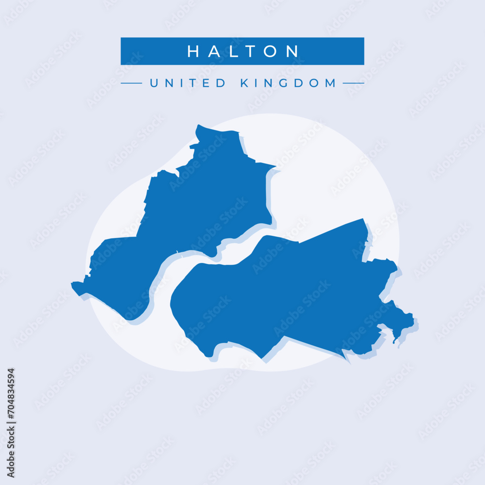 Vector illustration vector of Halton map United Kingdom Vector illustration vector of Halton map United Kingdom