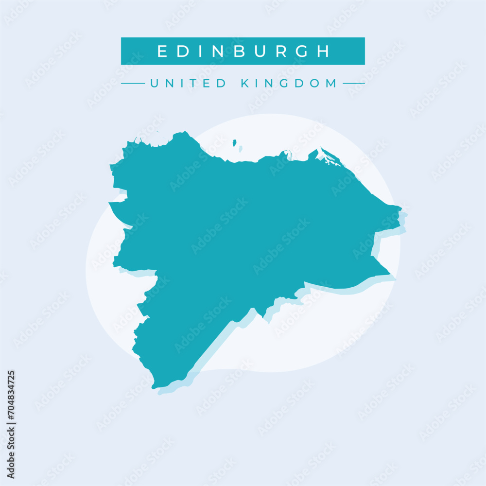 Vector illustration vector of Edinburgh map United Kingdom