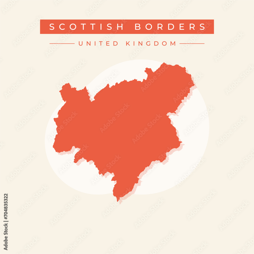 Vector illustration vector of Scottish Borders map United Kingdom Vector illustration vector of Scottish Borders map United Kingdom