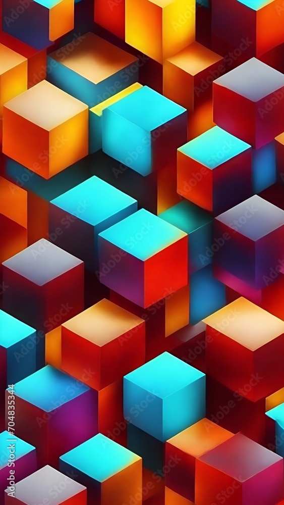 abstract background with cubes abstract background with cubes