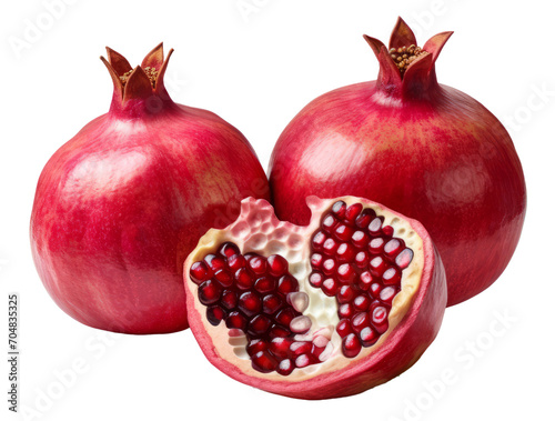 pomegrante isolated on transparent background
