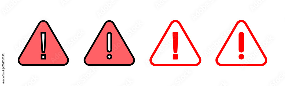 Exclamation danger sign illustration. attention sign and symbol. Hazard warning attention sign Exclamation danger sign illustration. attention sign and symbol. Hazard warning attention sign