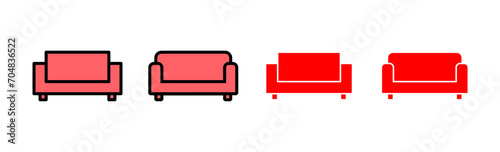 Sofa icon set illustration. sofa sign and symbol. furniture icon © OLIVEIA