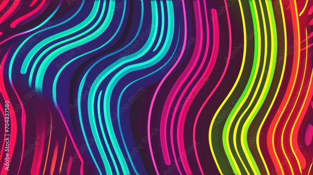 a multicolored background with wavy lines in the shape of a wave, with a black background and a white border. a multicolored background with wavy lines in the shape of a wave, with a black background and a white border.
