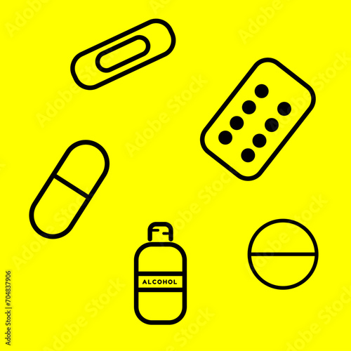 set of pills