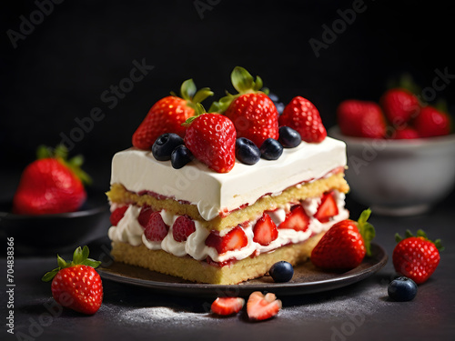 cake with berries  cheesecake with strawberries  cheesecake with berries