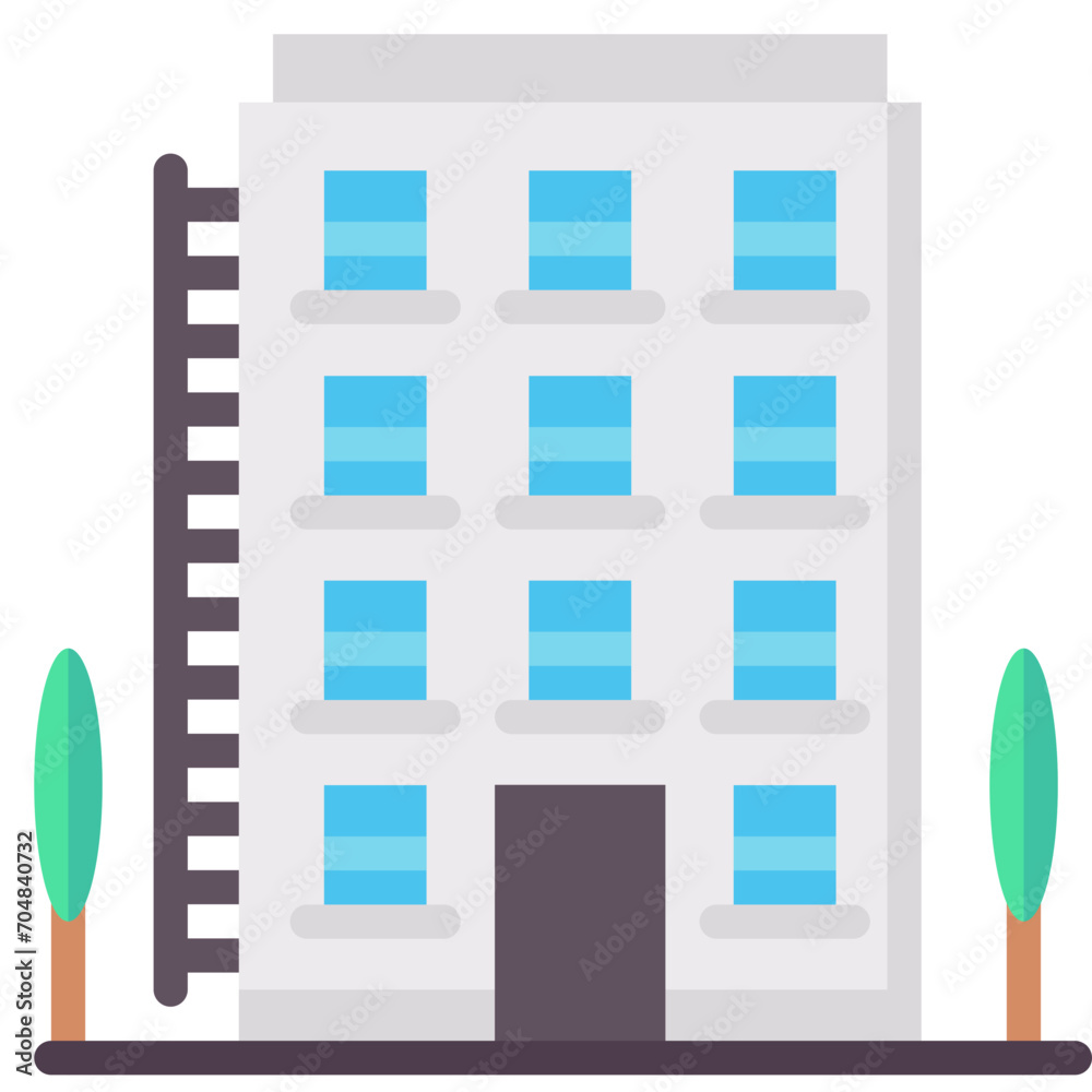 housing society flat vector icon housing society flat vector icon