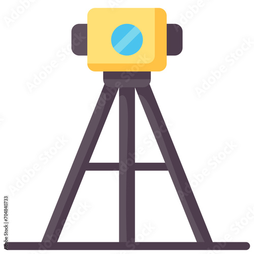 laser level flat vector icon