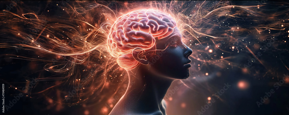 © kilimanjaro - Psychology of self-development. mind power control. human brain © kilimanjaro - Psychology of self-development. mind power control. human brain