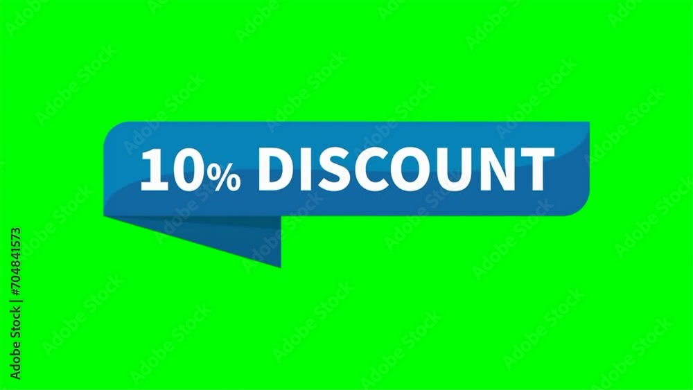 10 Percent Discount Motion Video In Blue Rectangle Ribbon Shape On Green Screen Background For Sale Promotion Business Marketing Social Media Information
10 Percent Discount Motion Video In Blue Rectangle Ribbon Shape On Green Screen Background For Sale Promotion Business Marketing Social Media Information