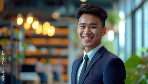 Young adult businessman in office