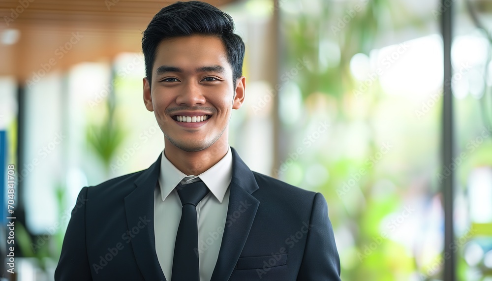 Young adult businessman in office Young adult businessman in office