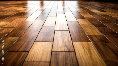 Laminate parquet floor texture background. © tong2530