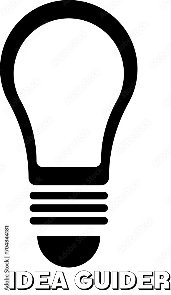 Idea Guider Symbolic Logo Isolated on a transparent background Idea Guider Symbolic Logo Isolated on a transparent background