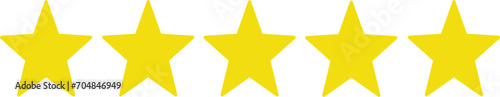 Five rating star