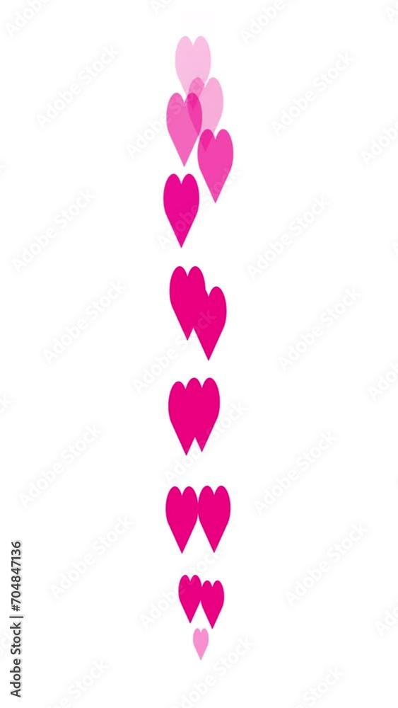 Vertical live reactions of pink hearts icons in an alpha channel. Social media live reactions for all Social media. Live-style animated icon for live-stream chat. Easy to use Vertical live reactions of pink hearts icons in an alpha channel. Social media live reactions for all Social media. Live-style animated icon for live-stream chat. Easy to use