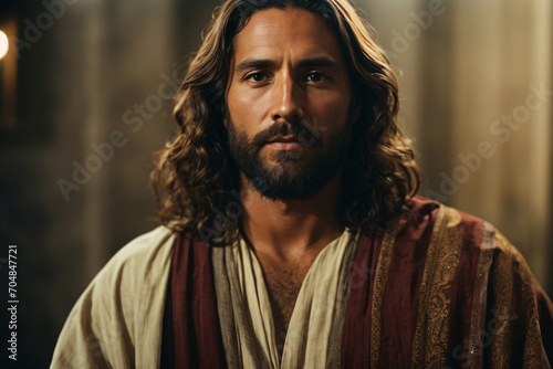 Portrait of Jesus Christ recreated by an artificial intelligence