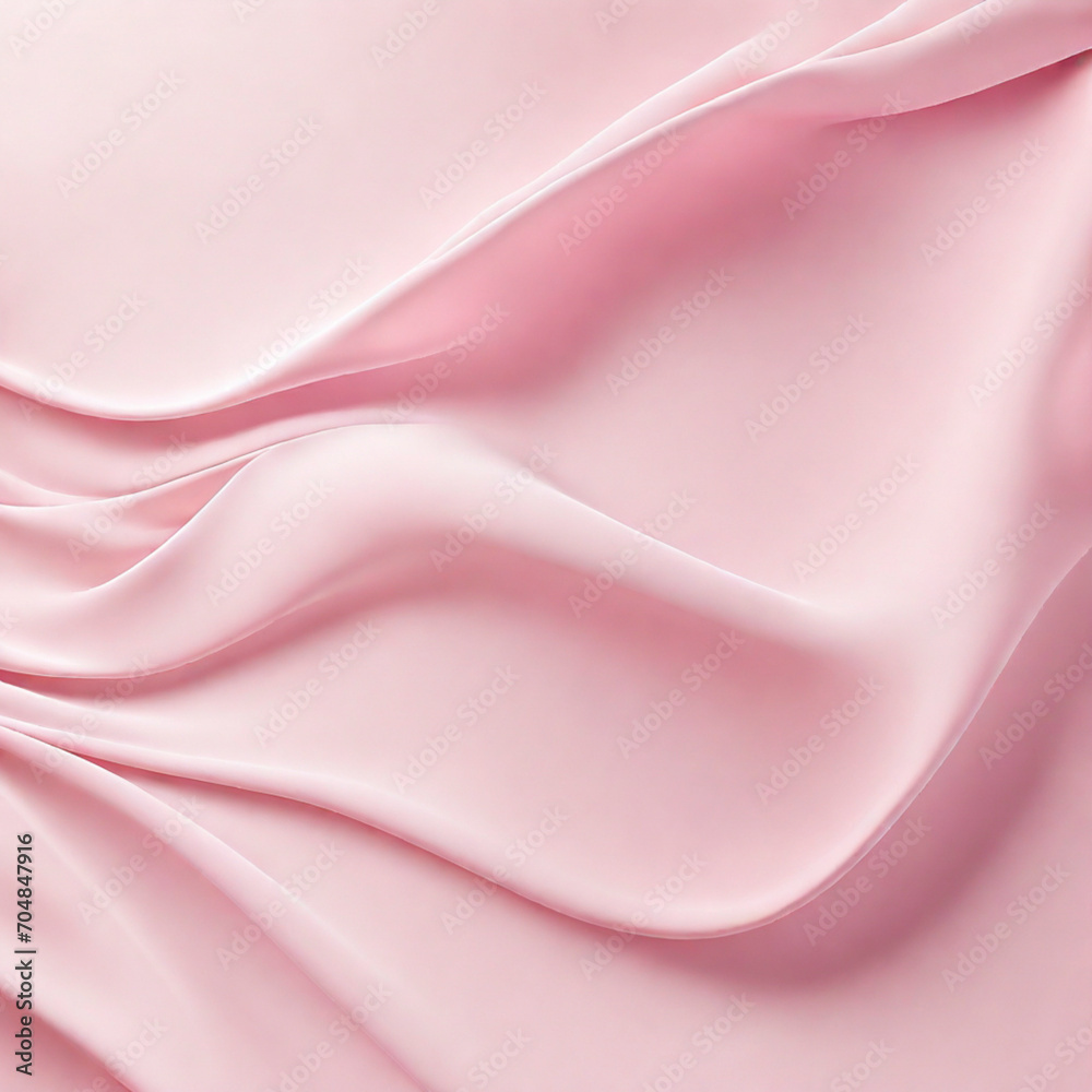 Obraz premium A soft pink background with a smooth Generative AI