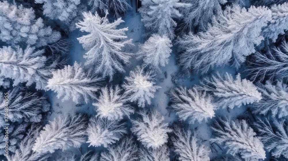 View of snow-covered trees, beautiful winter, background, winter landscape View of snow-covered trees, beautiful winter, background, winter landscape