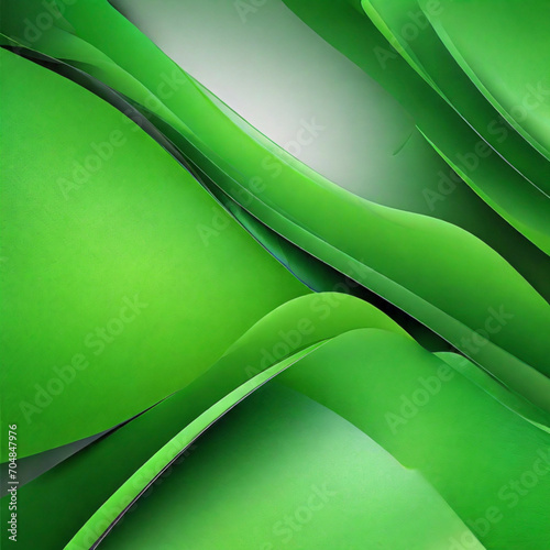Abstract organic green Generative AI