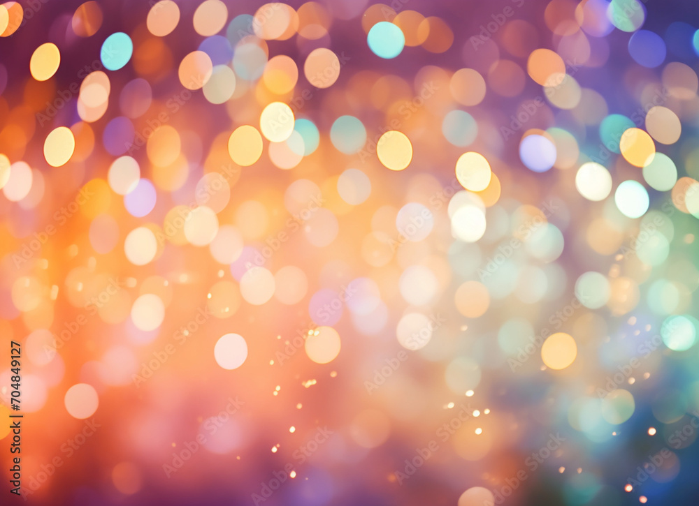 Obraz premium Blurred lights colorful bokeh abstract background