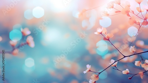 Spring background blur,holiday wallpaper. - generative ai