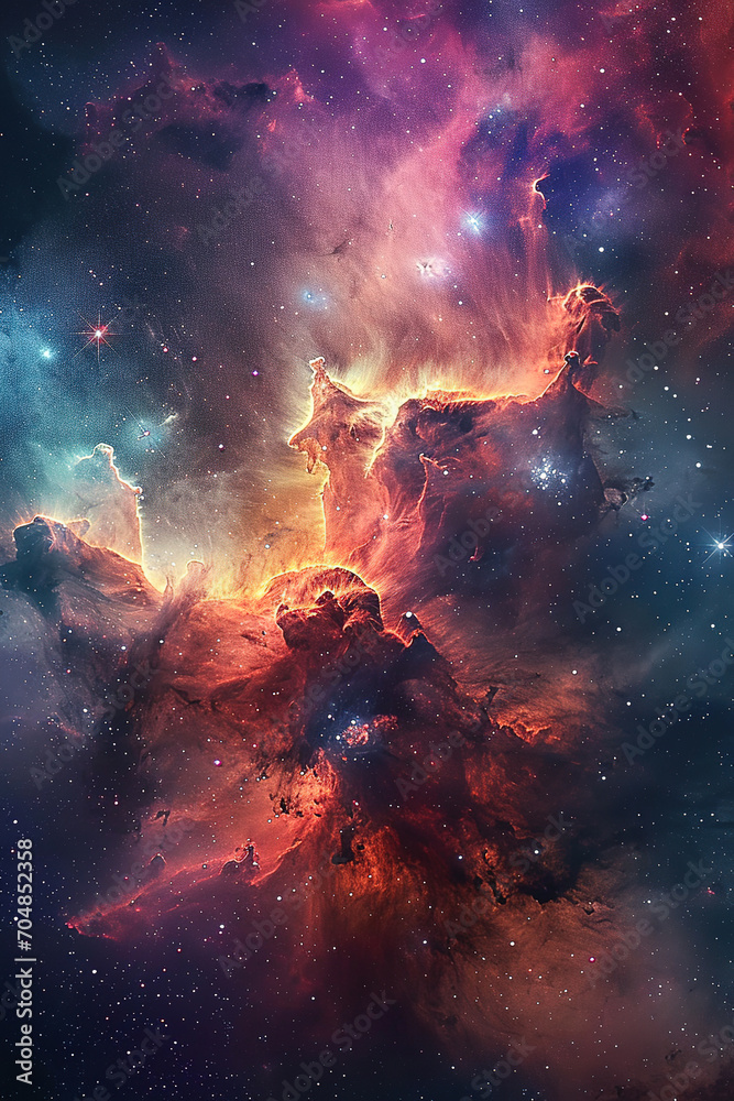 A Wallpaper of vast and radiant nebula in the Space. Universe A Wallpaper of vast and radiant nebula in the Space. Universe