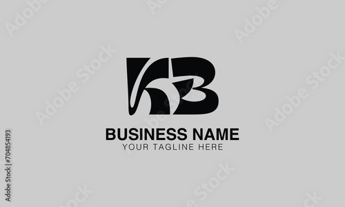 KB K kb initial logo | initial based abstract modern minimal creative logo, vector template image. luxury logotype logo, real estate homie logo. typography logo. initials logo