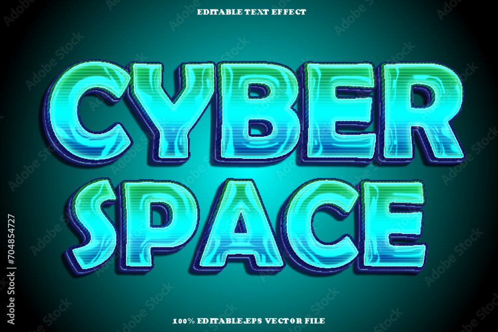 Cyber Space Editable Text Effect 3D Emboss Gradient Style Cyber Space Editable Text Effect 3D Emboss Gradient Style