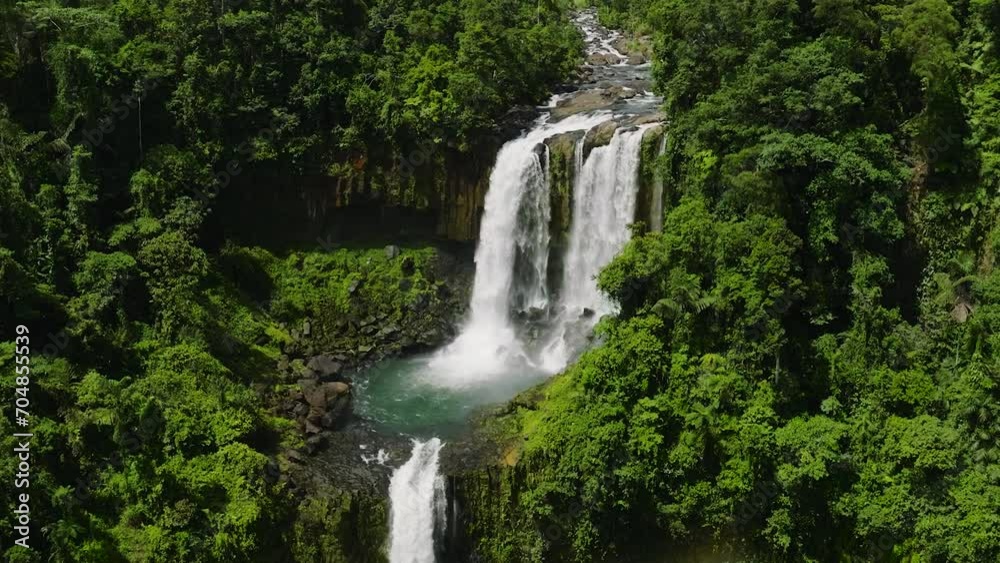 Water cascades of Limunsudan Waterfall. Mindanao, Philippines. Water cascades of Limunsudan Waterfall. Mindanao, Philippines.