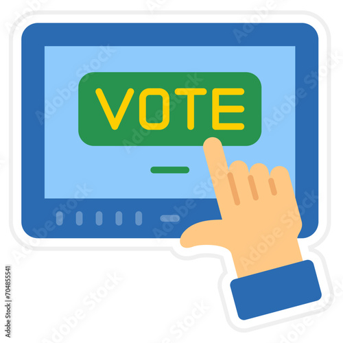 Online Voting Icon