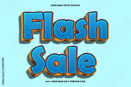 Flash Sale Editable Text Effect 3D Emboss Gradient Style