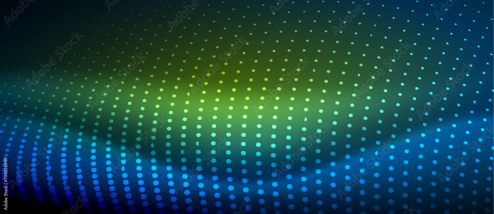 Fototapeta premium A sleek and stylish design featuring a blue smooth neon wave glowing against a dark background, perfect for adding a modern and edgy touch to any project