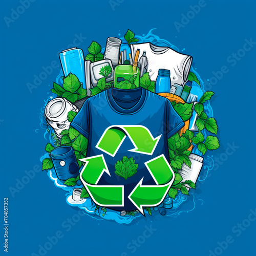 recycling and reuse logo IA