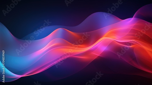 Colorful abstract background with smooth and wavy shapes