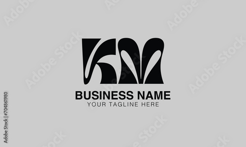 KM K km initial logo | initial based abstract modern minimal creative logo, vector template image. luxury logotype logo, real estate homie logo. typography logo. initials logo