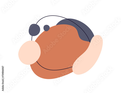 Abstract organic shapes, geometric background design. Natural fluid elements,...