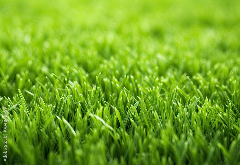 Close up of a green grass background, Spring background 