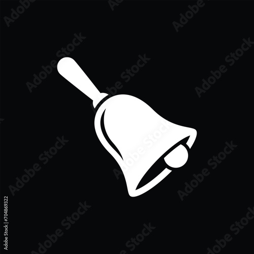 bell with handle on black