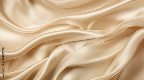 Beige silk background, copy space 